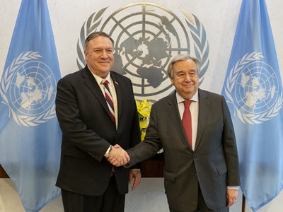Secretary Pompeo Meets with UN Secretary-General Guterres
