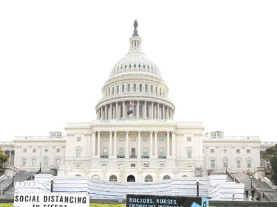 U.S. Capitol social distancing and safety protest