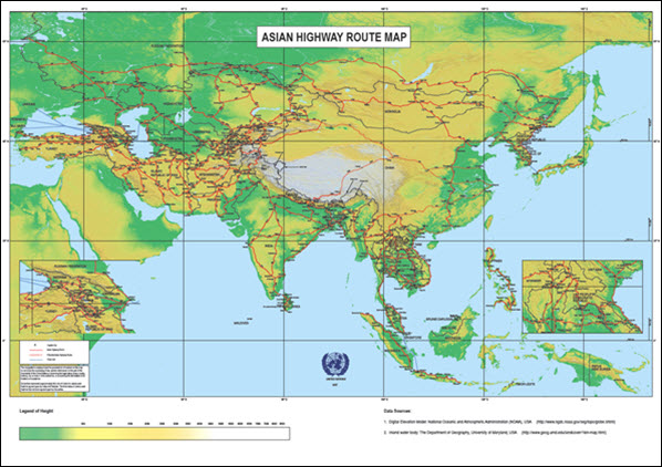 Asian Highway Route Map