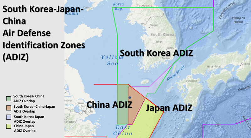South Korea-Japan-China ADIZ